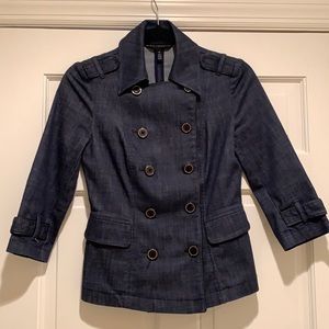 White house black market denim jacket